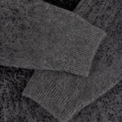 Mohair Double Zip Knit - Black/Charcoal