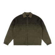 Tricot en Mohair à Double Zip - Vert Forêt