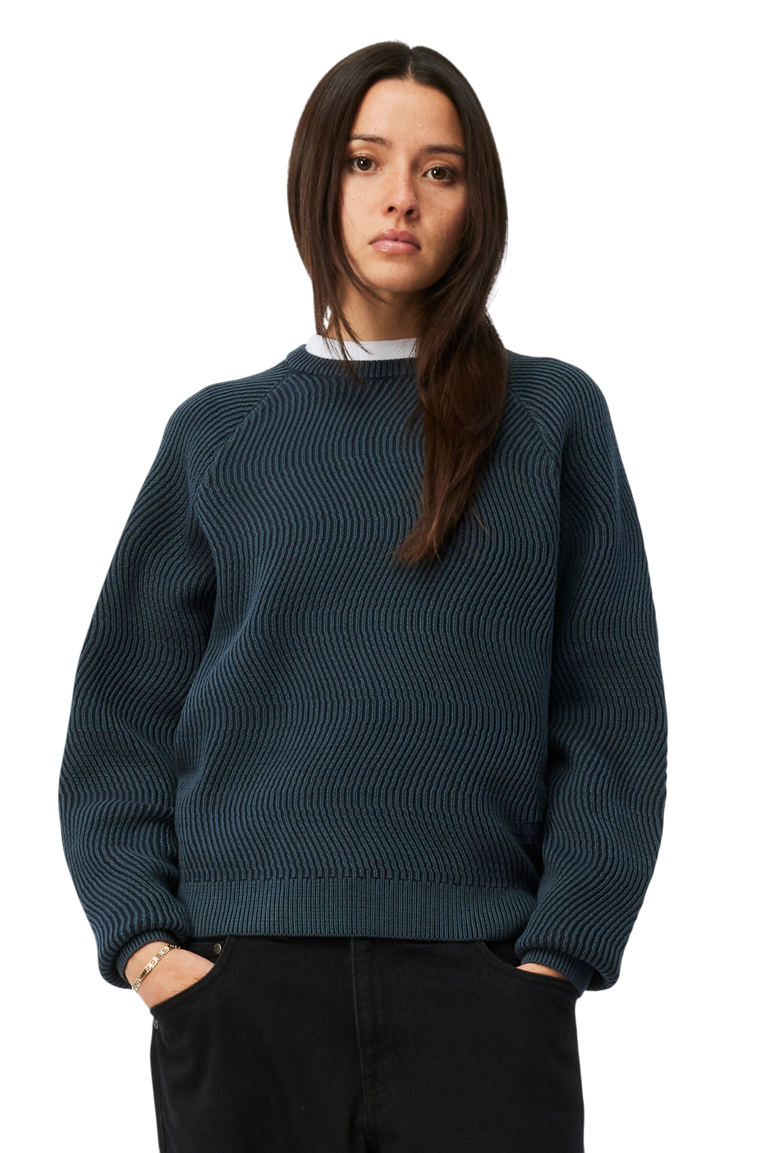 Chandail Tricoté Wave - Marine