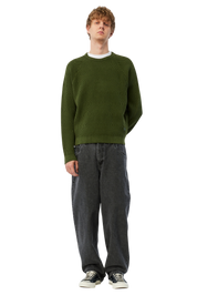 Wave Knit Sweater - Pine