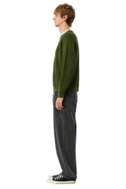 Wave Knit Sweater - Pine