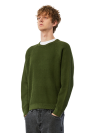Wave Knit Sweater - Pine
