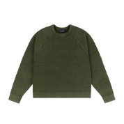 Wave Knit Sweater - Pine