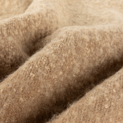 Chandail Mohair Zippé Double - Camel