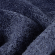 Mohair Double Zip Knit - Midnight Blue