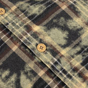 Plaid Flannel Shirt - Bleached Beige