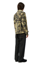 Plaid Flannel Shirt - Bleached Beige