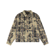 Plaid Flannel Shirt - Bleached Beige