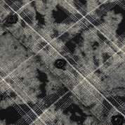 Plaid Flannel Shirt - Bleached Black