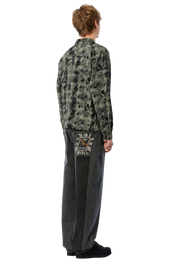 Plaid Flannel Shirt - Bleached Black