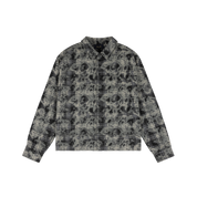 Plaid Flannel Shirt - Bleached Black