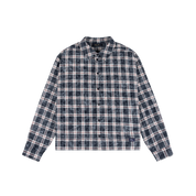Plaid Flannel Shirt - Bleached Navy