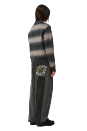 Rugby Rayé Tricoté - Charbon Multicolore