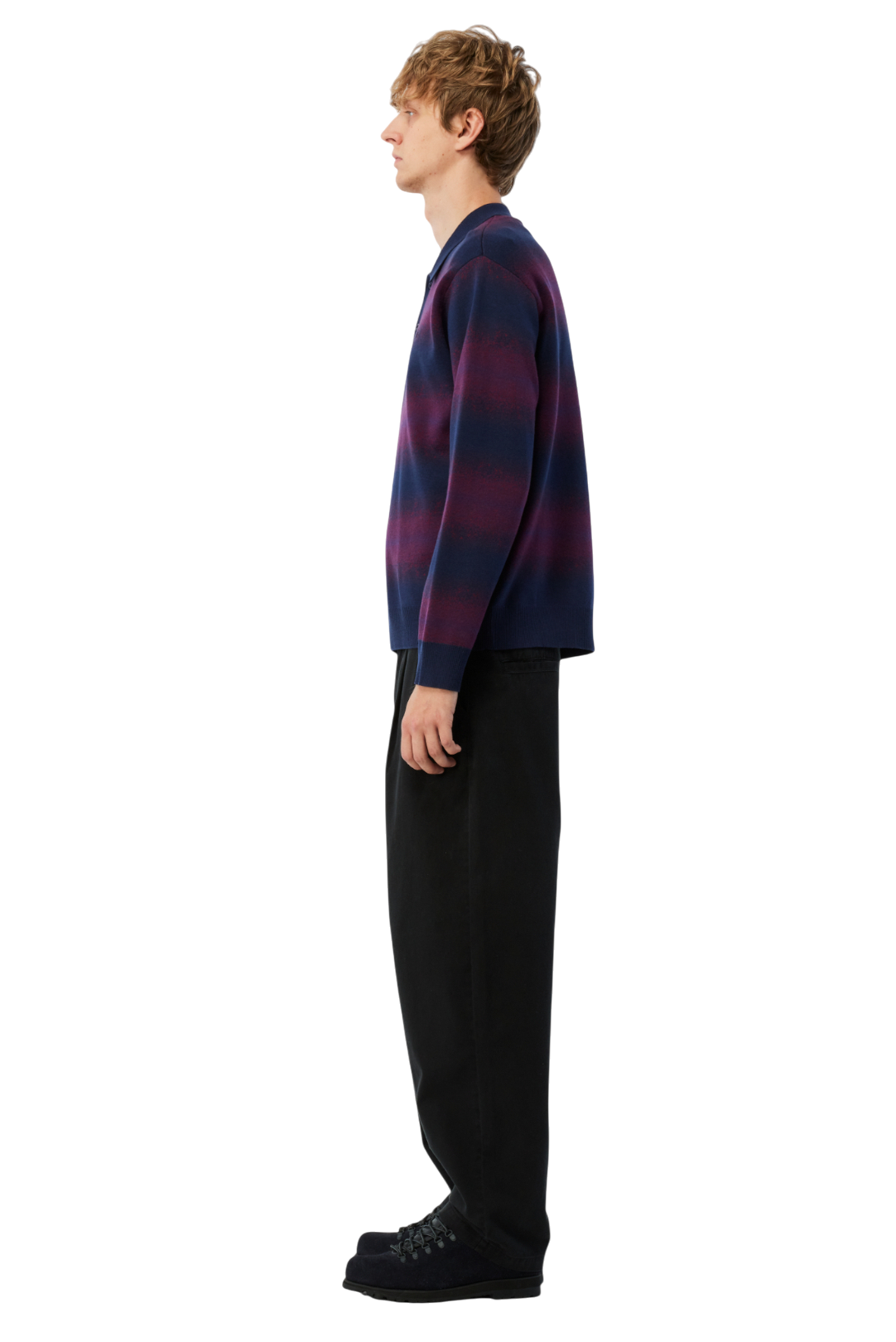 Rugby Rayé Tricoté - Marine Multicolore