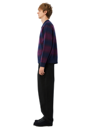 Rugby Rayé Tricoté - Marine Multicolore