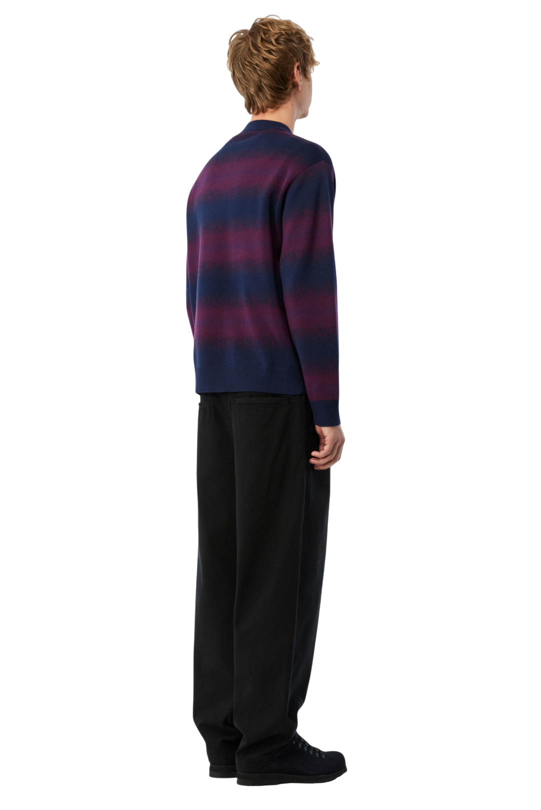 Rugby Rayé Tricoté - Marine Multicolore