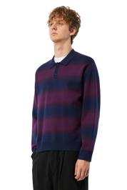 Rugby Rayé Tricoté - Marine Multicolore