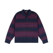 Rugby Rayé Tricoté - Marine Multicolore