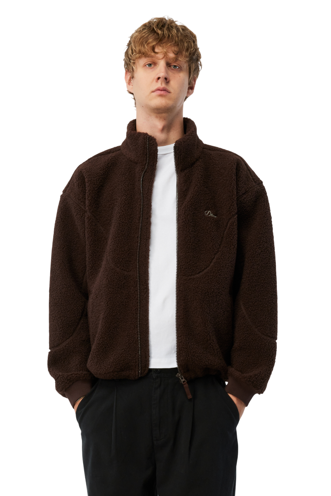Veste Sherpa Zippée - Marron