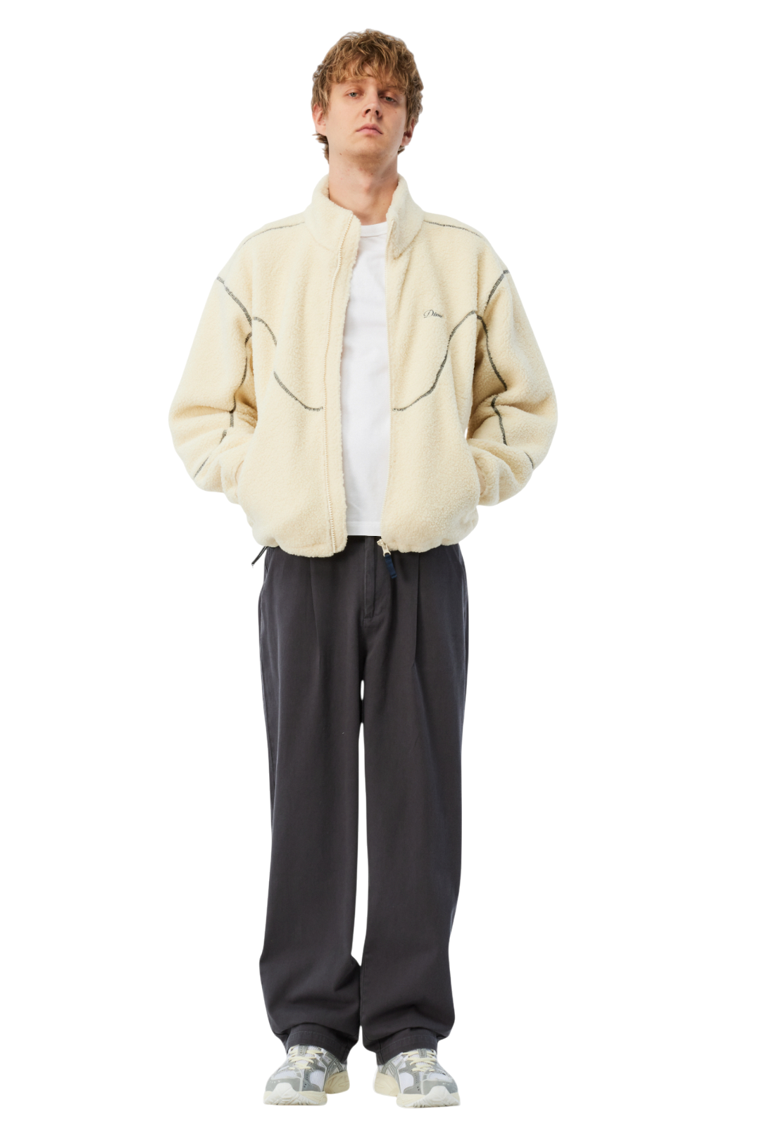 Veste Sherpa Polaire Zippée - Crème