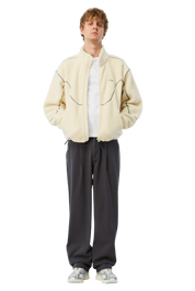 Veste Sherpa Polaire Zippée - Crème