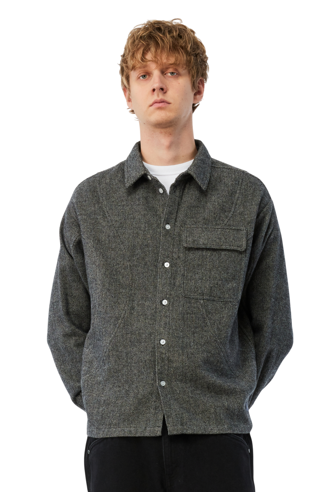 Wool Overshirt - Silver