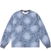 Abstract LS Shirt - Static Blue