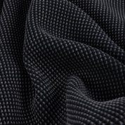 Sweat à Capuche Zippé Gaufré Premium - Noir Délavé