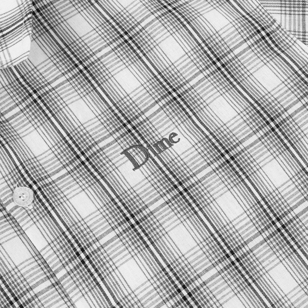 Chemise à Boutons Carreautée - Gris