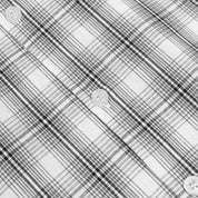 Chemise à Boutons Carreautée - Gris