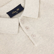 Cable Knit Polo - Oatmeal