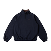 Classic Terry Quarter Zip - Navy