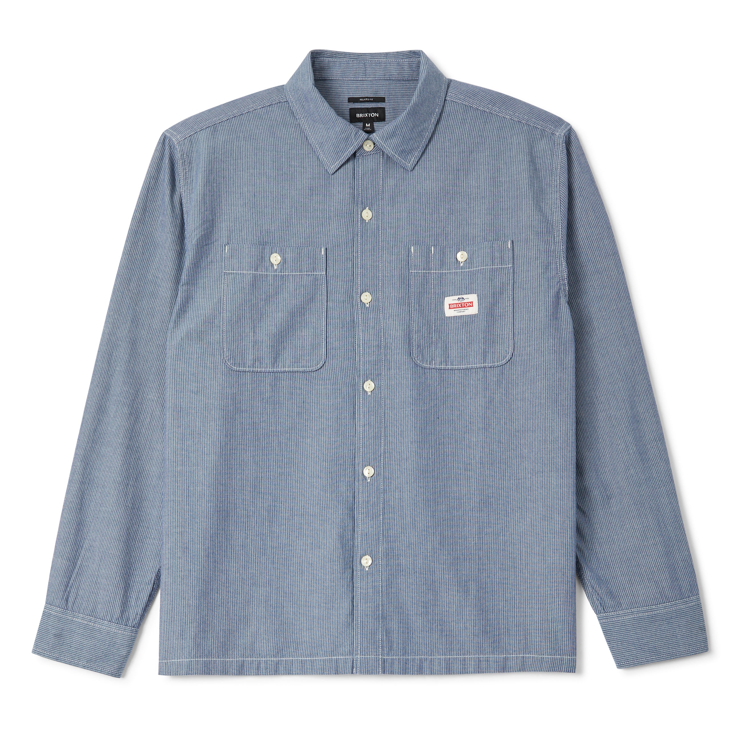 Trademark Shirt - Blue Chambray Micro Stripe