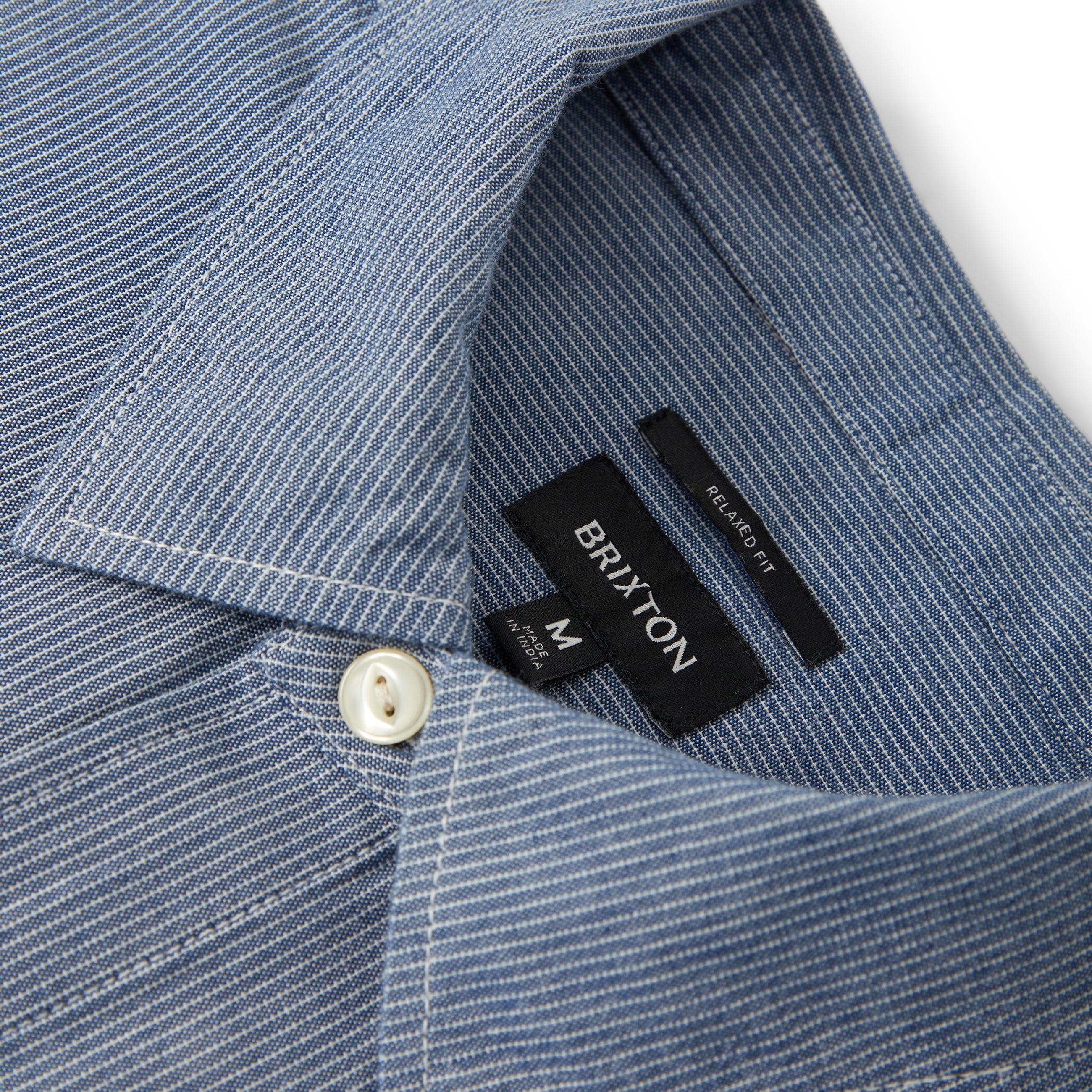 Trademark Shirt - Blue Chambray Micro Stripe