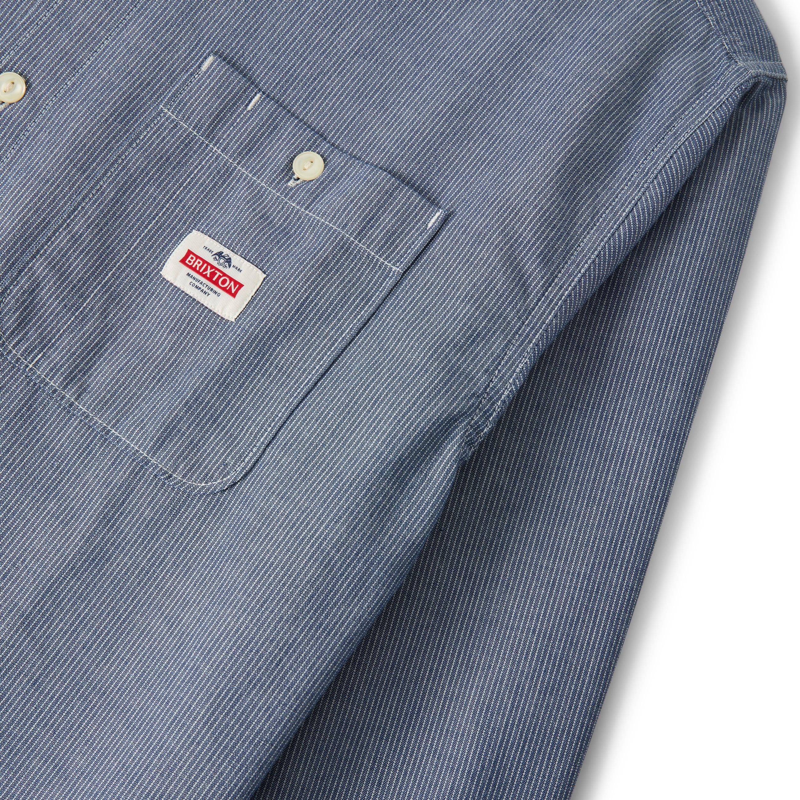 Trademark Shirt - Blue Chambray Micro Stripe