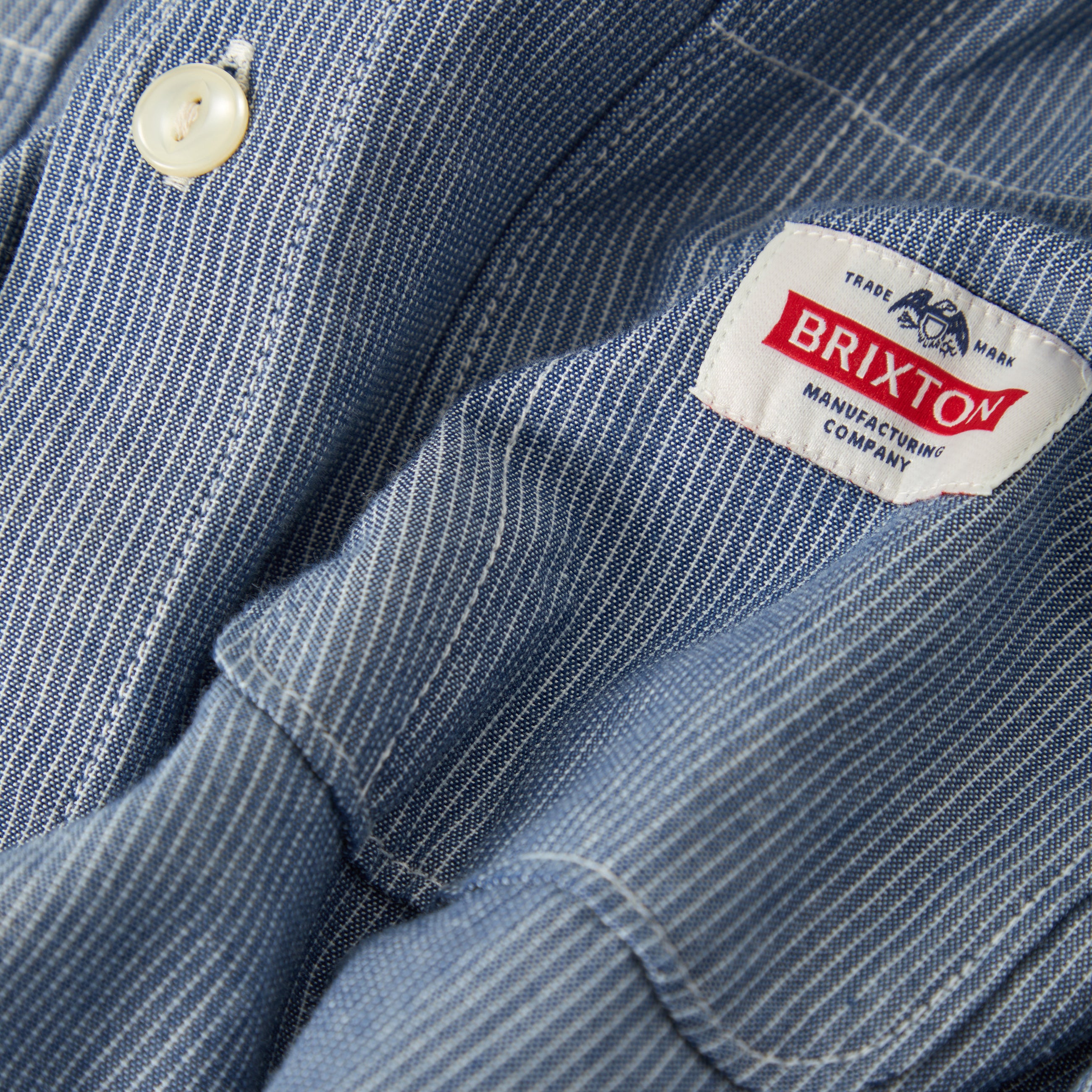 Trademark Shirt - Blue Chambray Micro Stripe