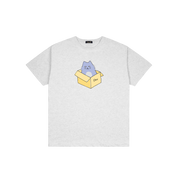 T-Shirt Box Logo - Gris Cendré
