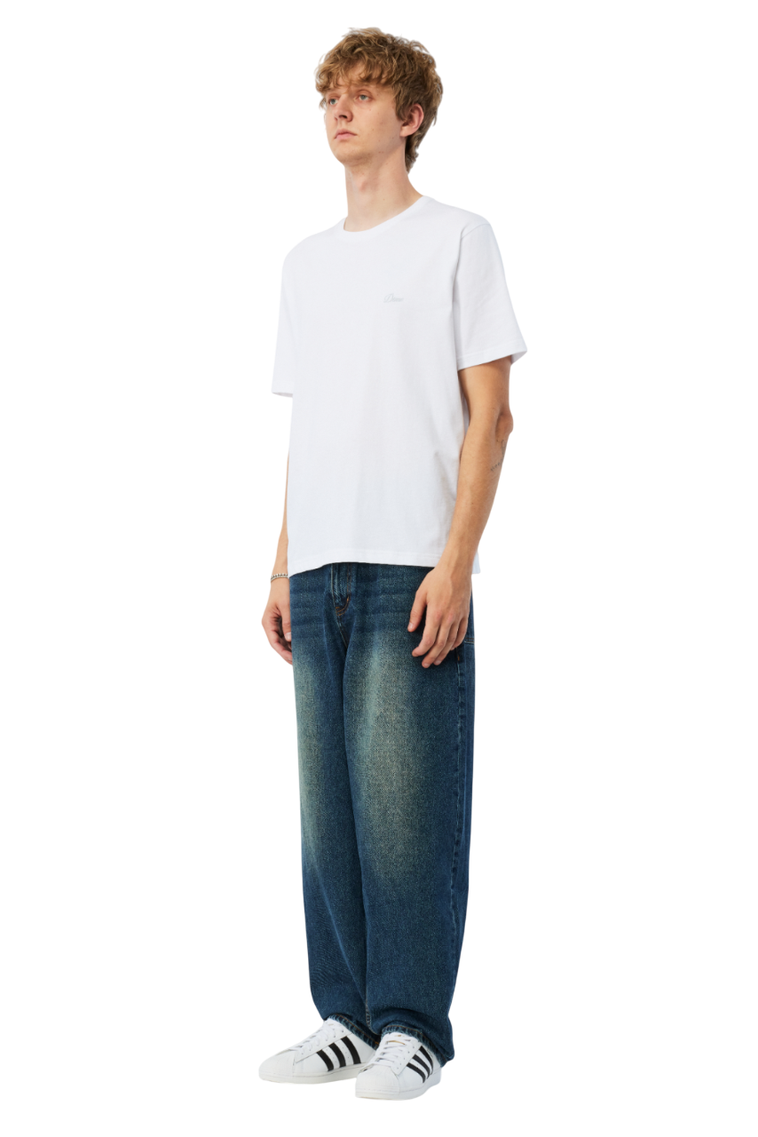 Cursive Small Logo T‑Shirt - Blanc