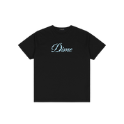 Cursive Paper Cut T-Shirt - Black