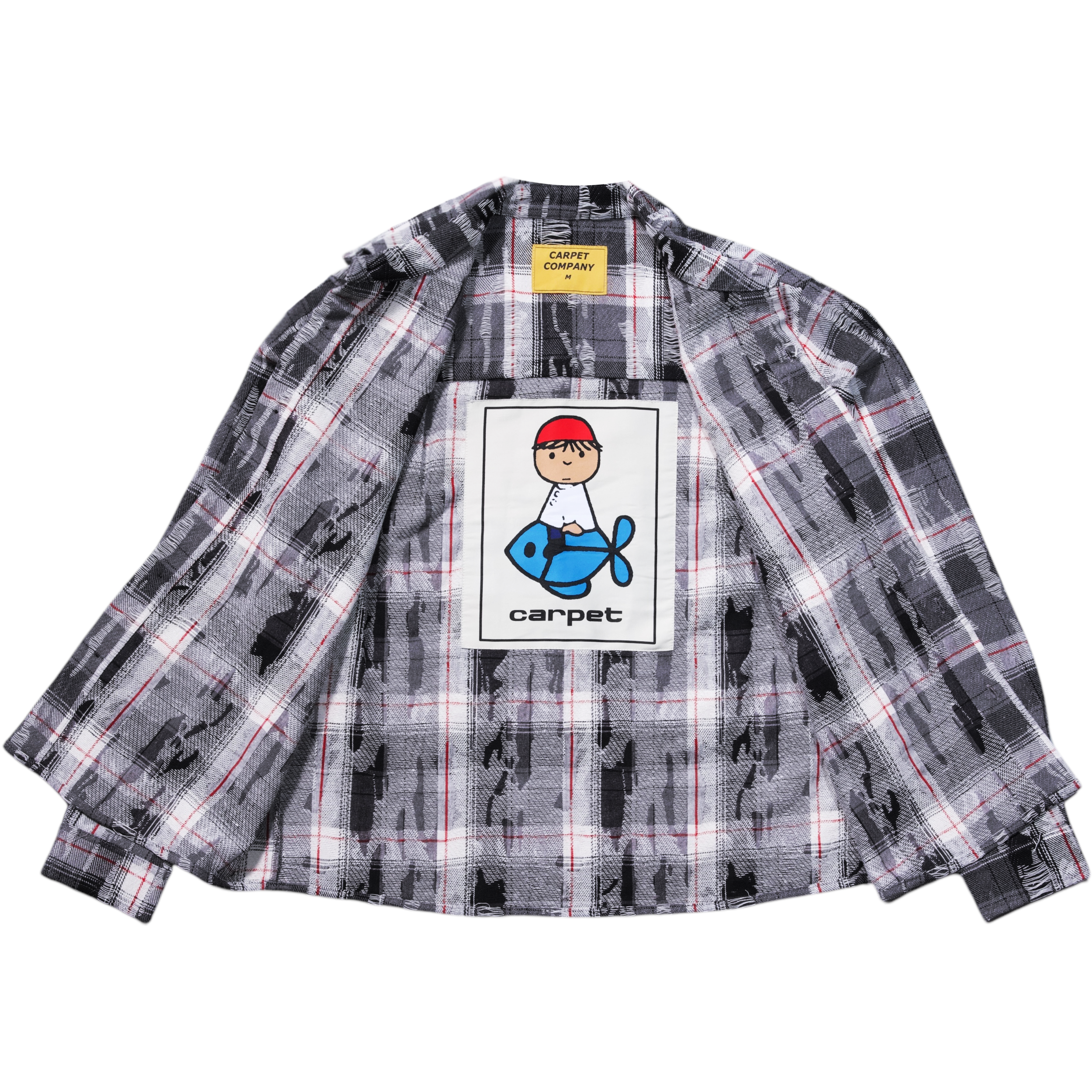Tattered Flannel - Black