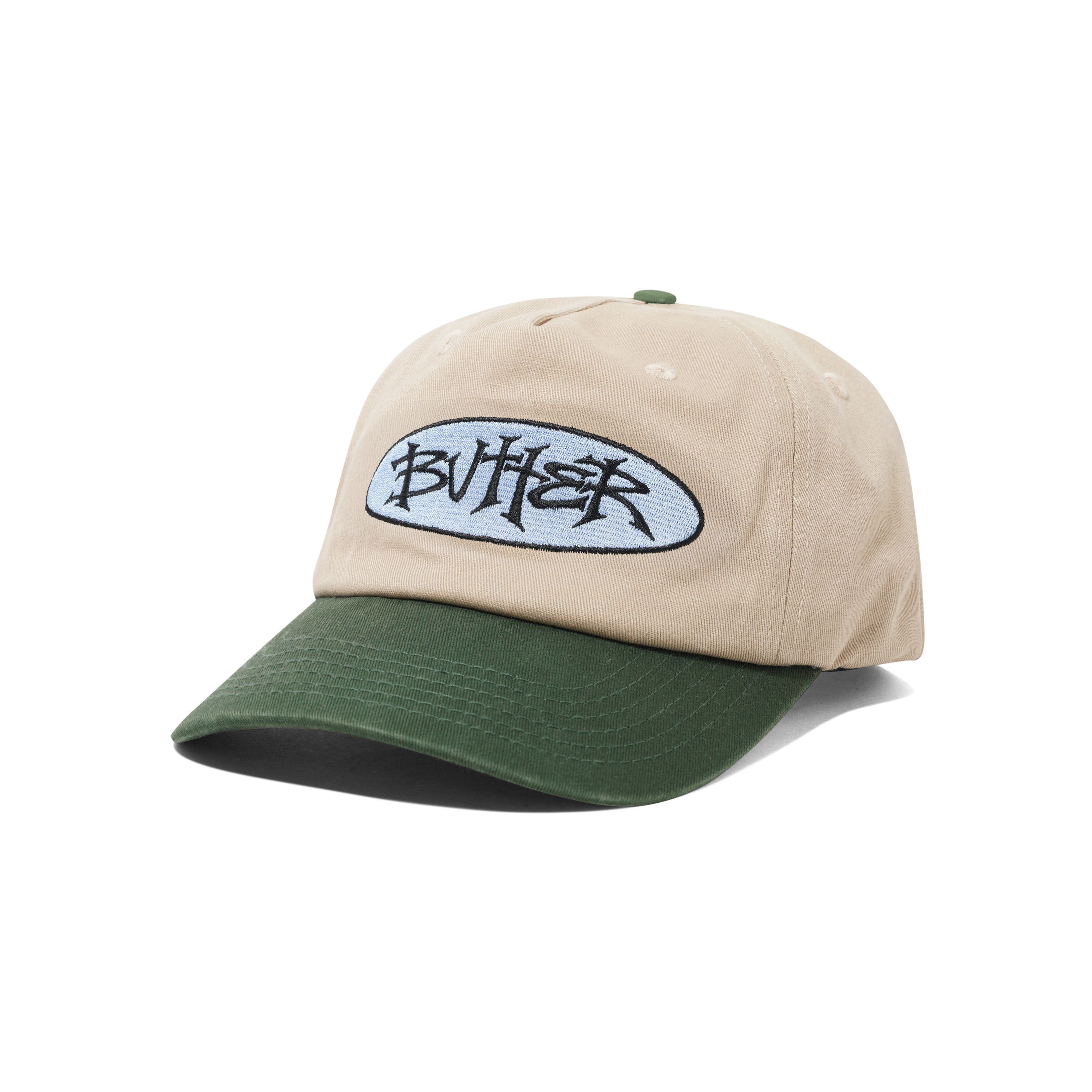 Tide 5 Panel Cap - Washed Tan/Seaweed