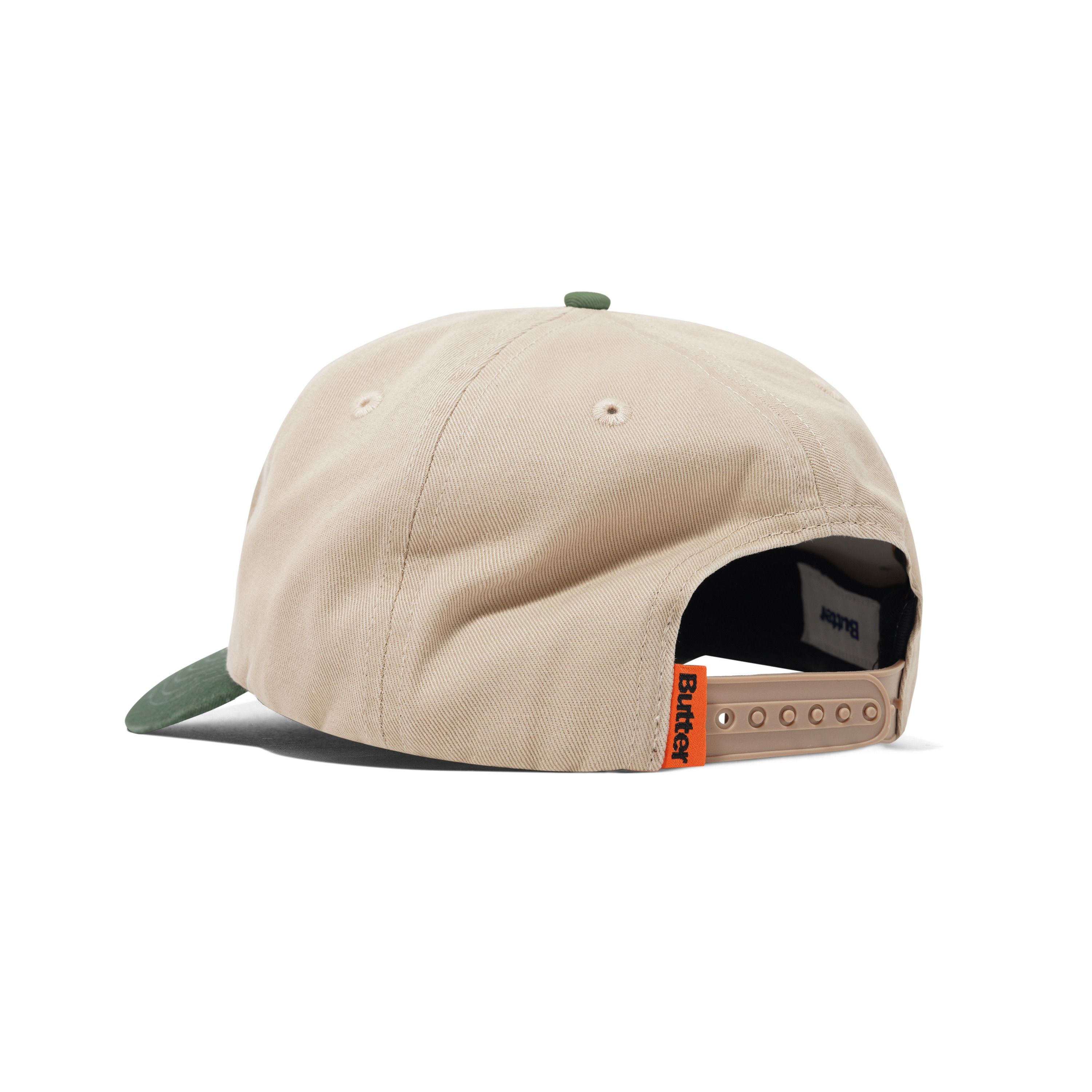 Tide 5 Panel Cap - Washed Tan/Seaweed