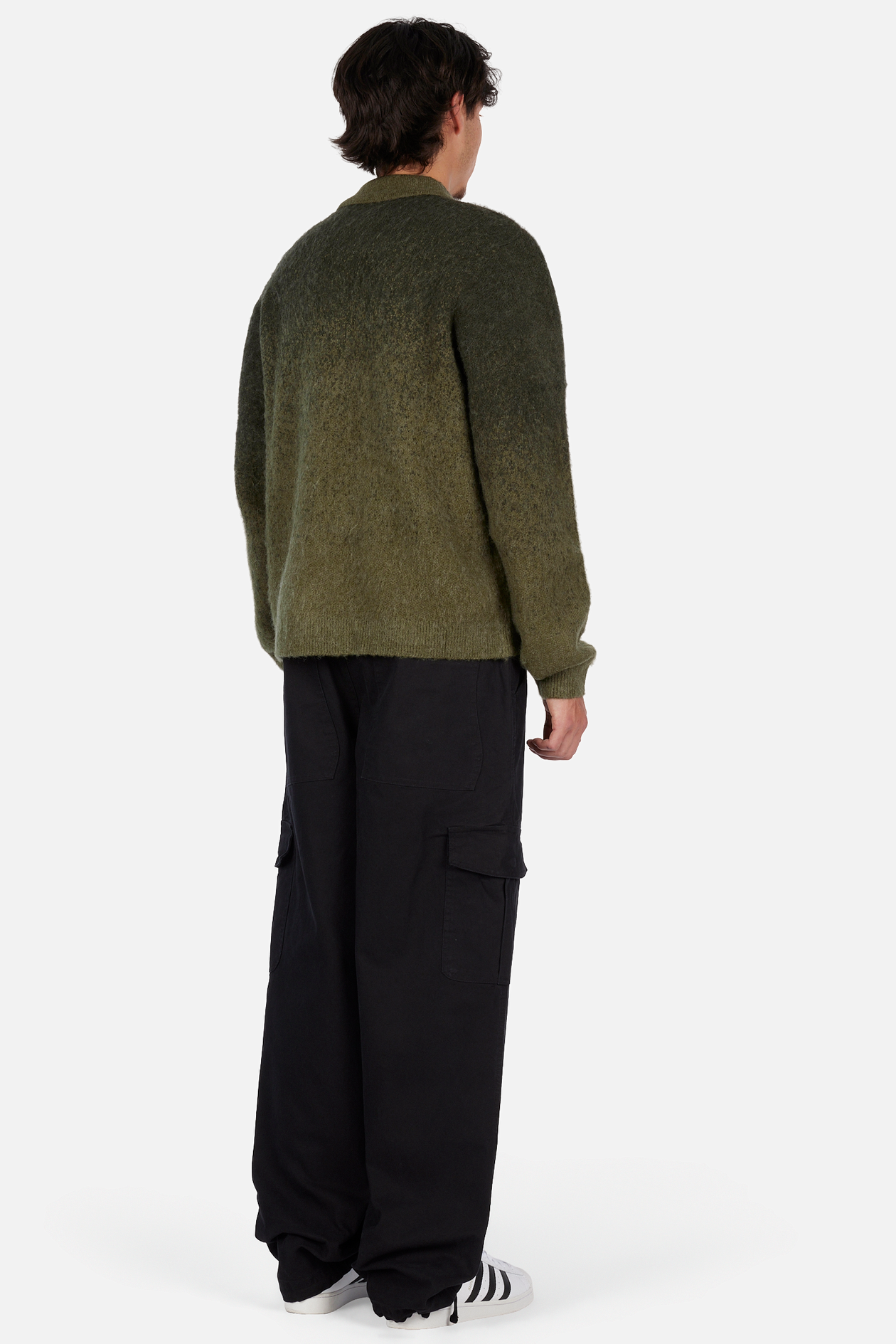 Tricot en Mohair à Double Zip - Vert Forêt
