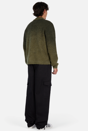 Tricot en Mohair à Double Zip - Vert Forêt