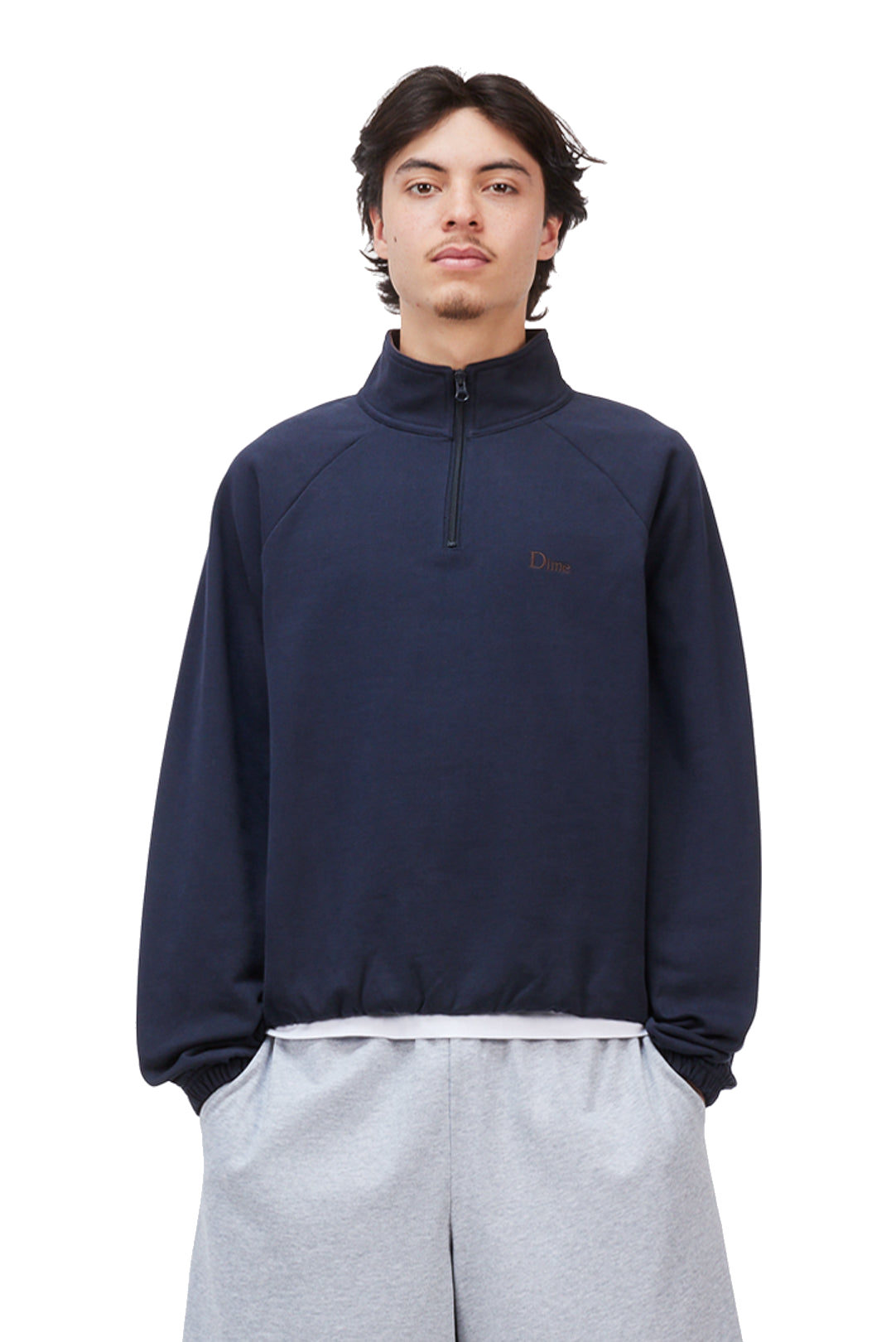 Classic Terry Quarter Zip - Navy
