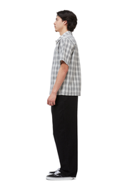 Chemise à Boutons Carreautée - Gris