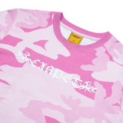 Trampstamp T-Shirt Fille - Rose Camouflage