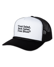 Front Blunt Trucker Hat - White/Black