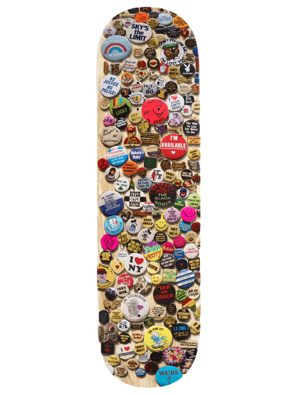 "Pins" Natural Deck - 8.25"