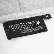 Violet x David Enth Zip Hoodie - Grey/Red